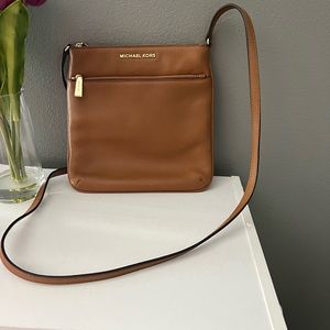 Michael Kors Leather Crossbody Tan